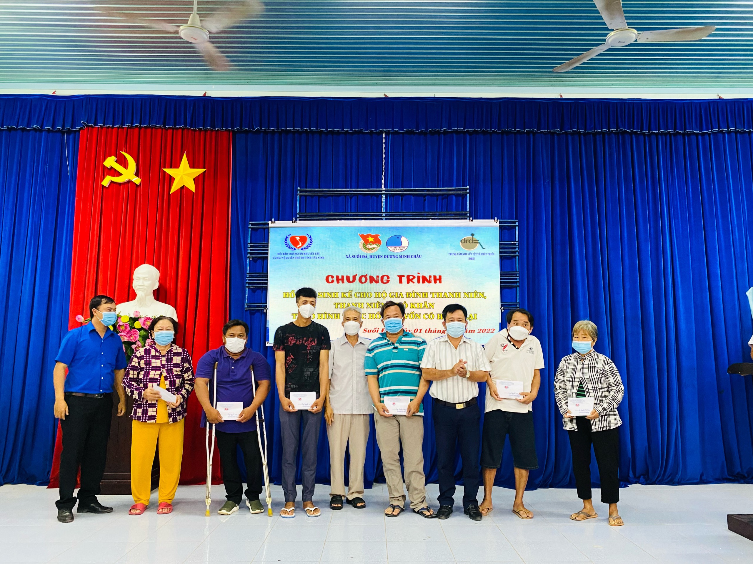 Hội Bảo trợ người khuyết tật và Bảo vệ quyền trẻ em tỉnh Tây Ninh Tổ chức chương trình hỗ trợ sinh kế người Khuyết tật  tại Huyện Dương Minh Châu